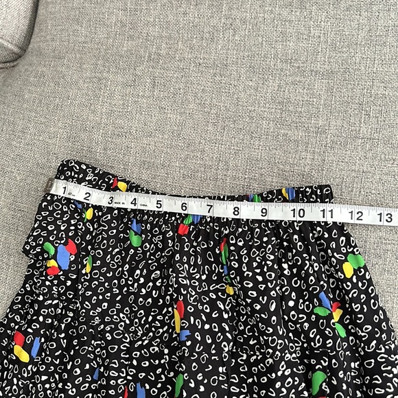 VINTAGE Midi Skirt Elastic Waist Yoke Confetti - Picture 7 of 9